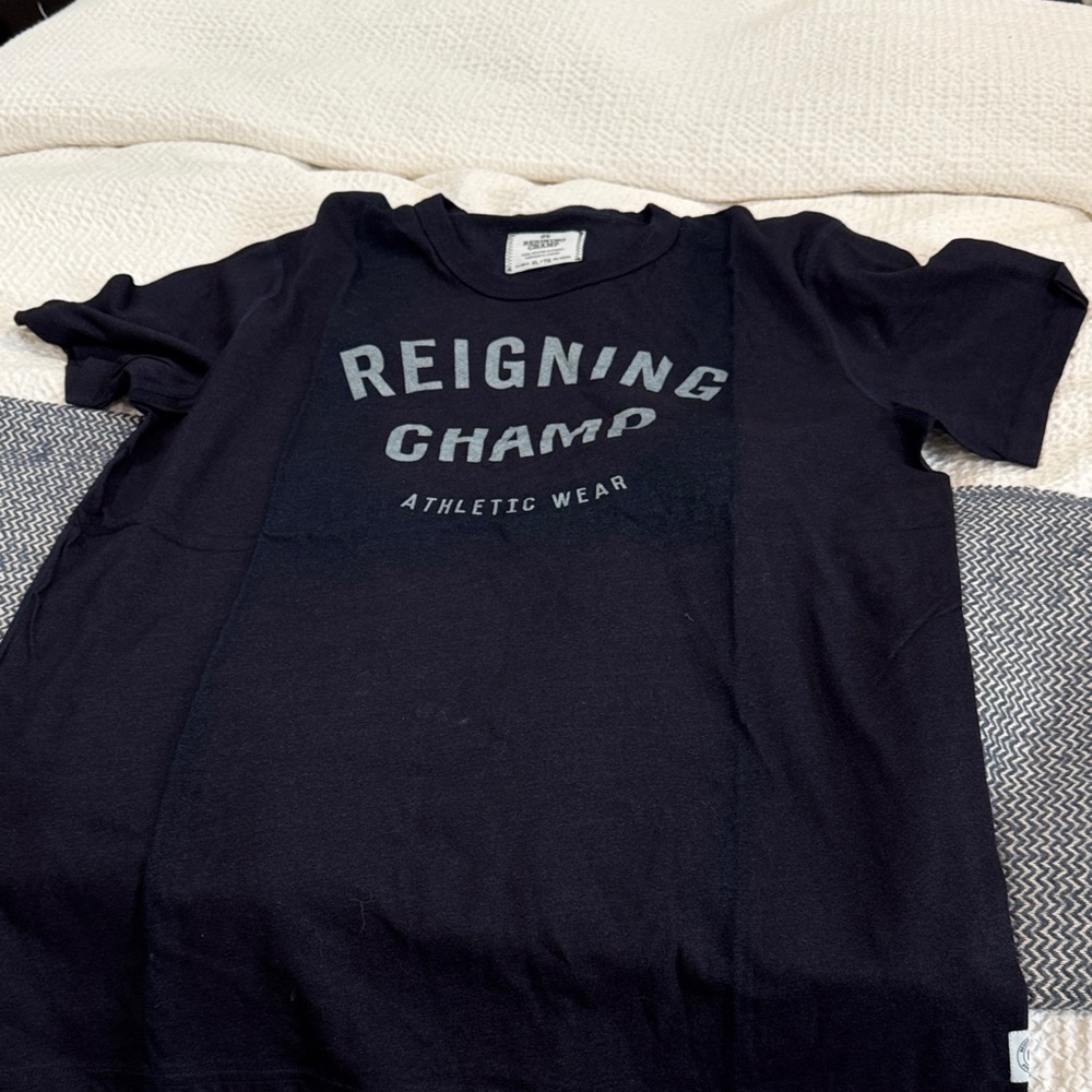 Reigning Champ Adult Navy Graphic Tee